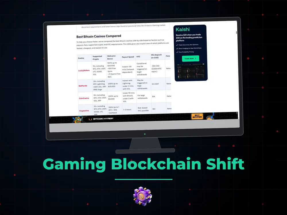 Сrypto Сasino Canada - Gaming Blockchain Shift