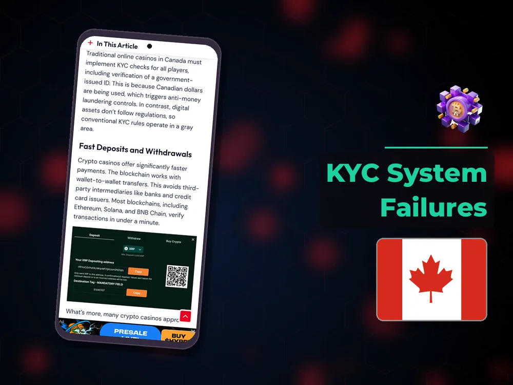 Сrypto Сasino Canada - KYC System Failures