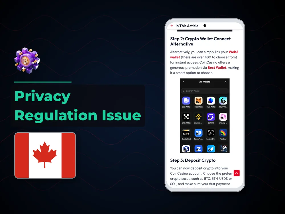 Сrypto Сasino Canada - Privacy Regulation Issue