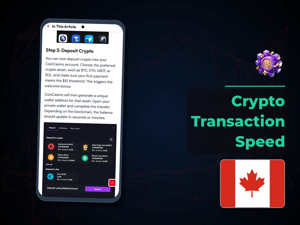 Сrypto Сasino Canada - Crypto Transaction Speed