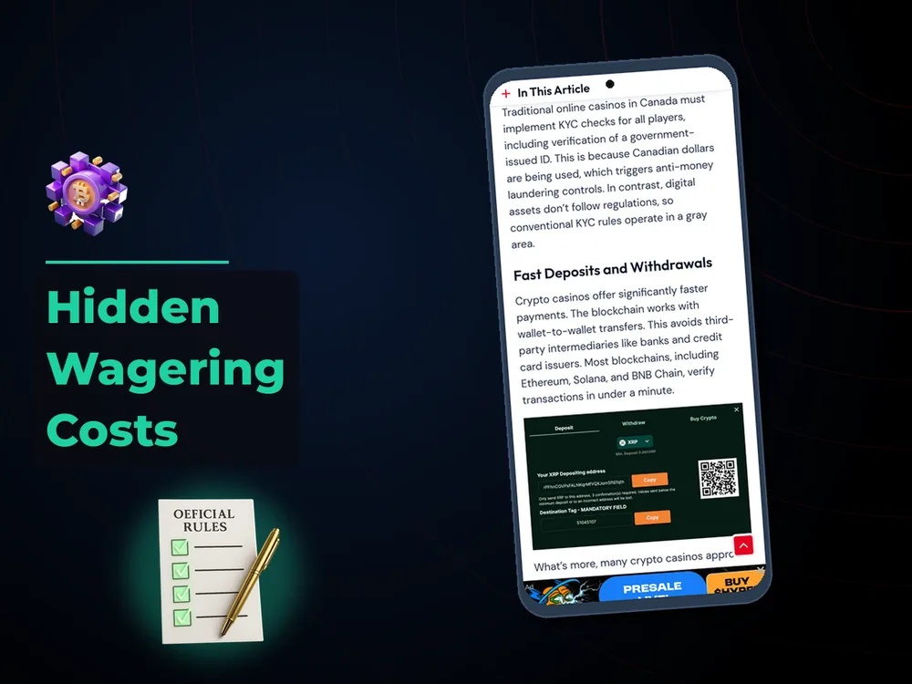 Сrypto Сasino Canada - Hidden Wagering Costs